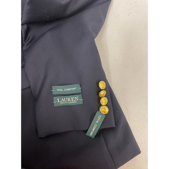 Ralph Lauren Men's Sz 43 Reg Navy Wool Blazer Sport Coat 2-Button Jacket NWT - Picture 6 of 12